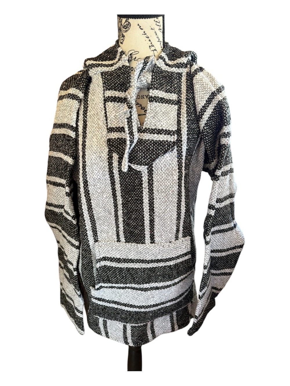 Unisex Black & White Baja Hoodie Sweater, Baja hoodie, Women’s hoodie, men’s